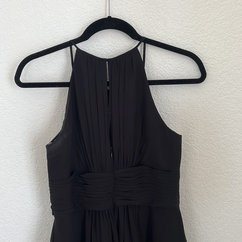 Azazie Bonnie - Size A8 - Black Chiffon - Picture 6 of 9